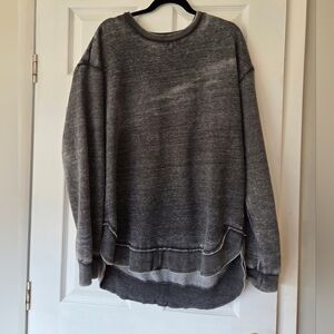 Women's Charcoal Gray Crew Neck Sweater